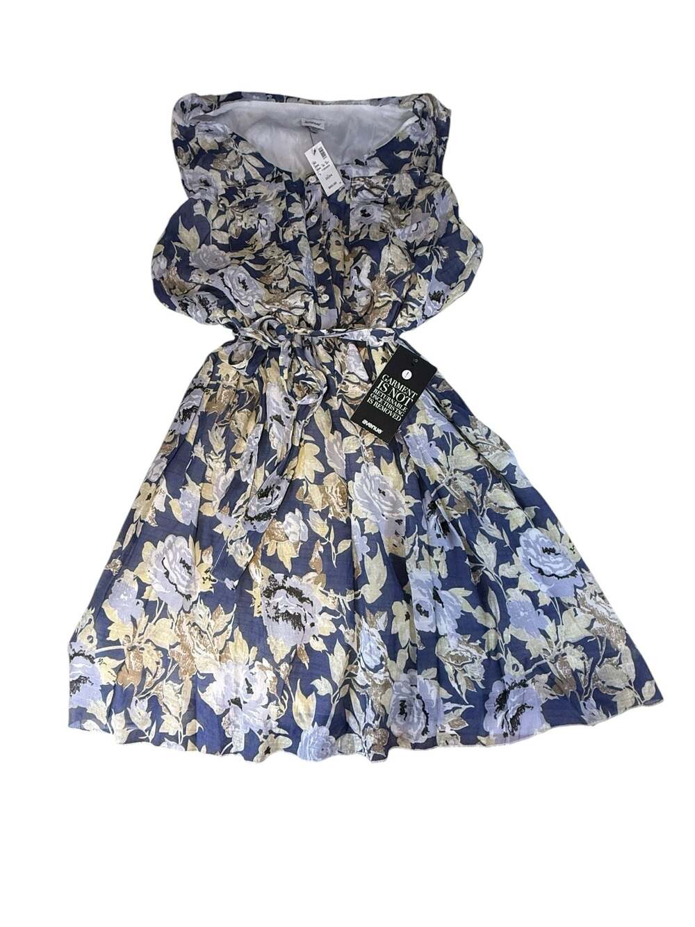 Avenue Floral Button-Front Belted Dress Size 22/24